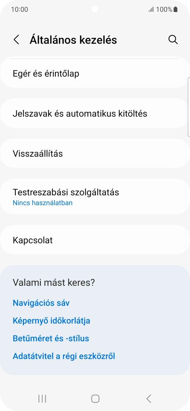 Válaszd a Visszaállítás lehetőséget.
