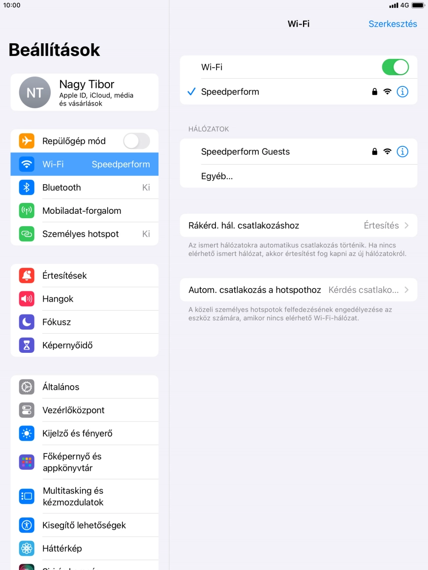 A befejezéshez, és ahhoz, hogy visszatérhess a főképernyőhöz, nyomd meg a főgombot.