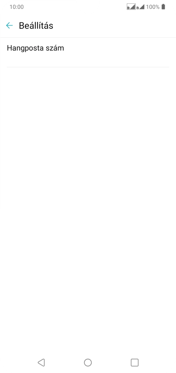 Válaszd a Hangposta szám lehetőséget. Válaszd a Hangposta szám lehetőséget.