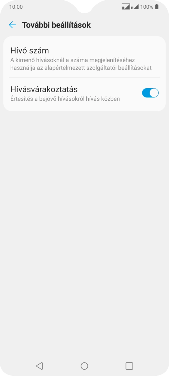 Válaszd a Hívó szám lehetőséget. Válaszd a Hívó szám lehetőséget.