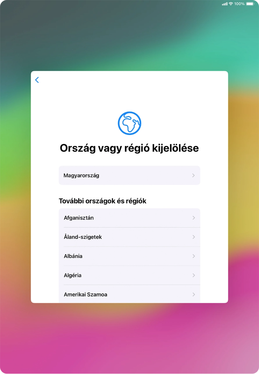 Válaszd ki a kívánt országot vagy régiót.