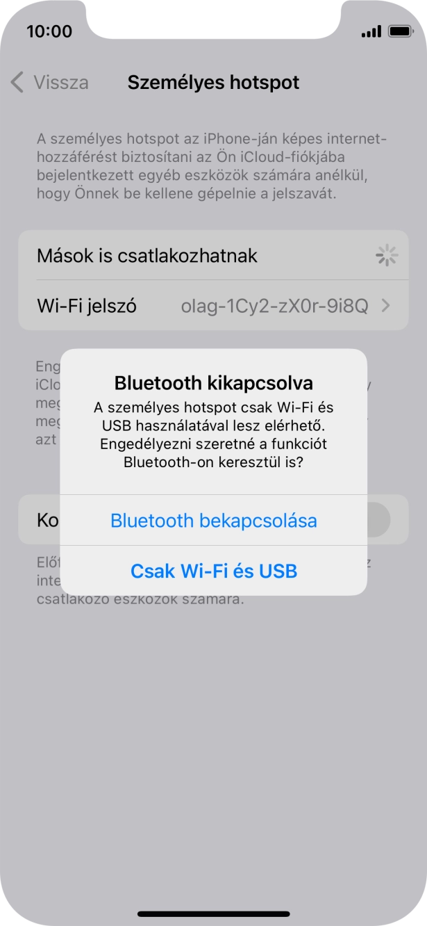 Amennyiben ki van kapcsolva a Wi-Fi, válaszd a Csak Wi-Fi és USB lehetőséget.