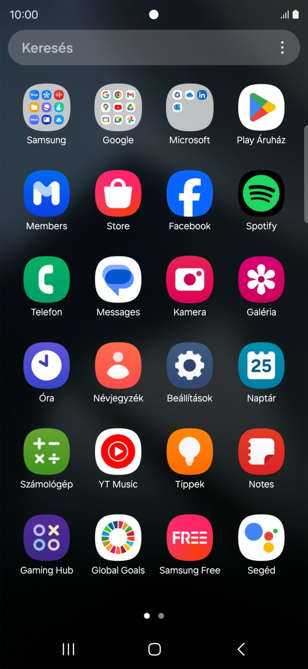 Válaszd a Play Áruház lehetőséget.