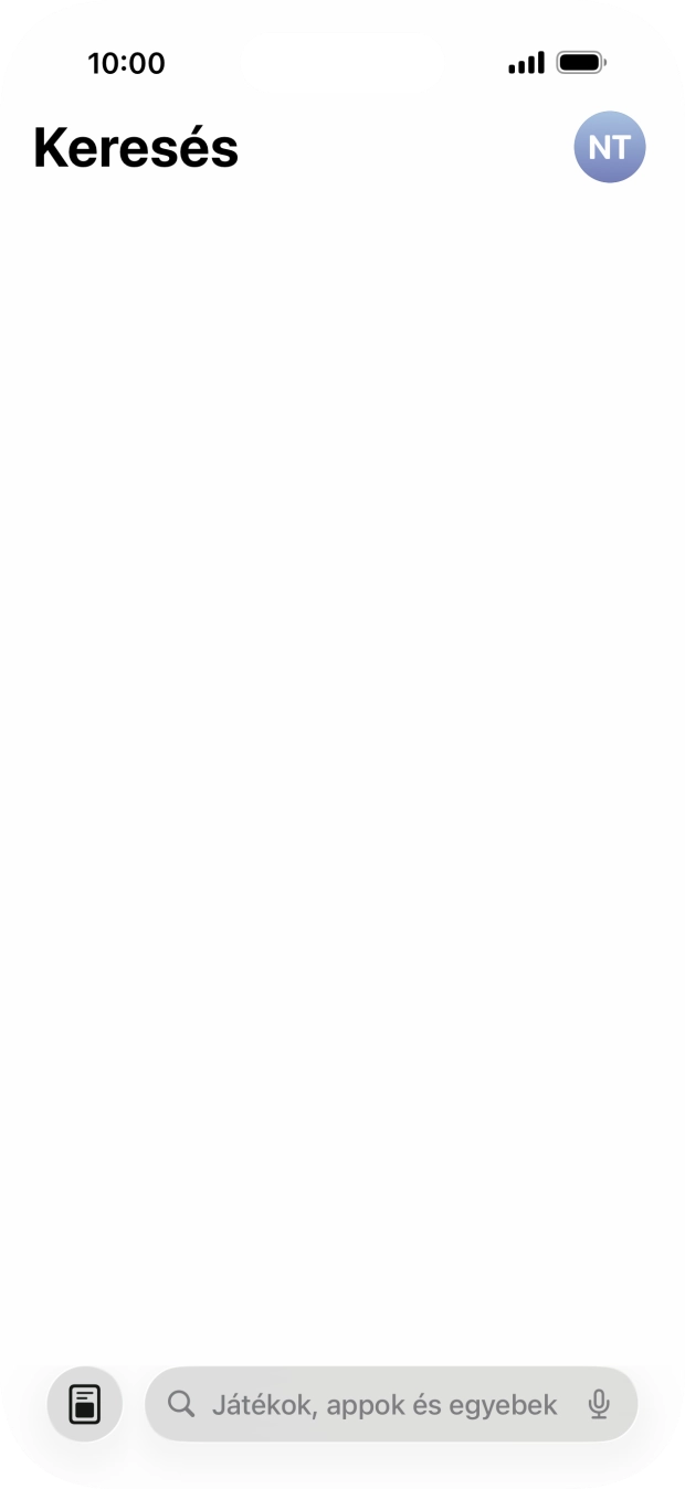 Kattints a keresés mezőre, és írd be a keresett alkalmazás nevét vagy tárgykörét. Kattints a keresés mezőre, és írd be a keresett alkalmazás nevét vagy tárgykörét.