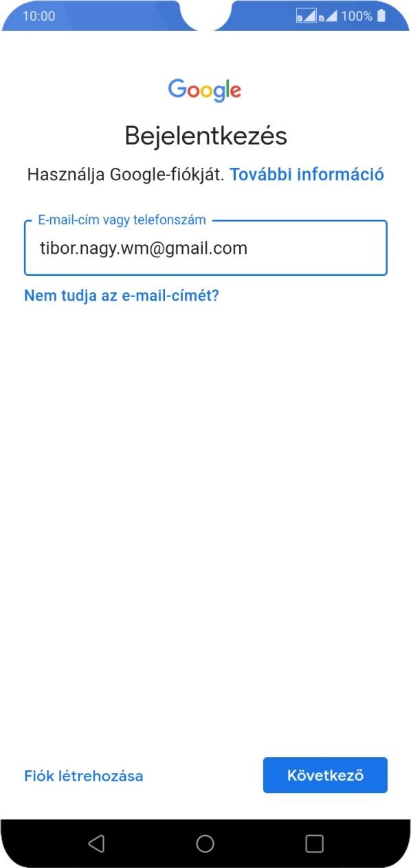 Válaszd a Következő lehetőséget.