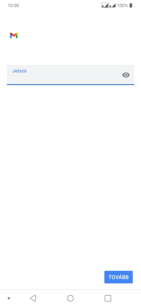 Válaszd a TOVÁBB lehetőséget.