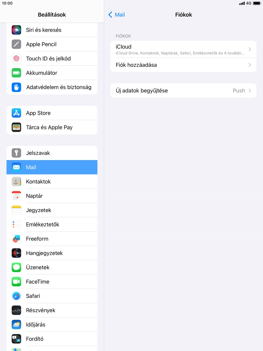 Válaszd a Fiók hozzáadása lehetőséget.