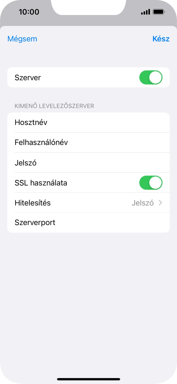 Kattints az „SSL használata” melletti csúszkára a funkció kikapcsolásához.
