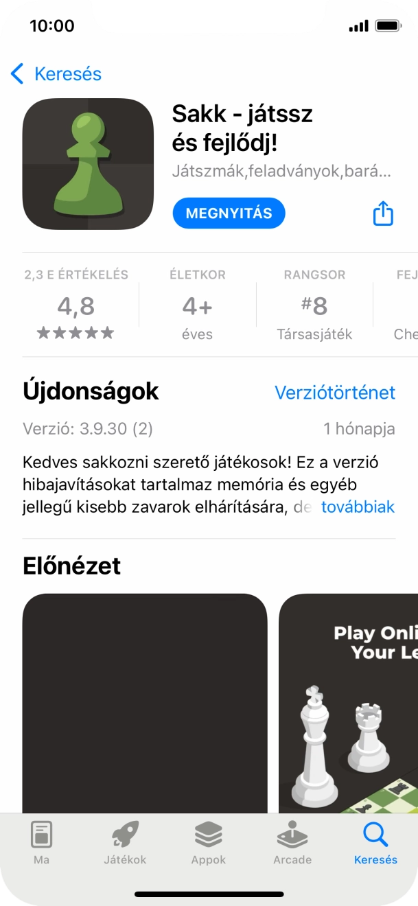 Húzd az ujjad felfelé a kijelző aljáról, hogy visszatérj a kezdőképernyőhöz.