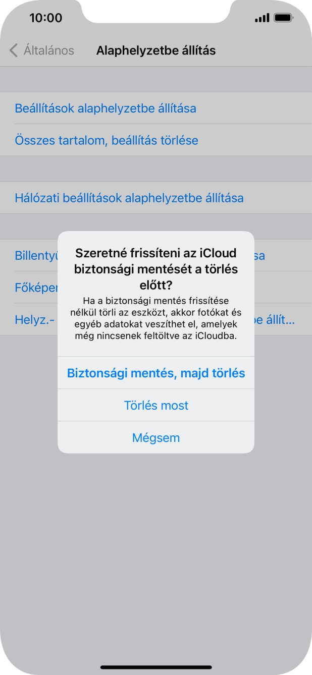 Válaszd a Törlés most lehetőséget.