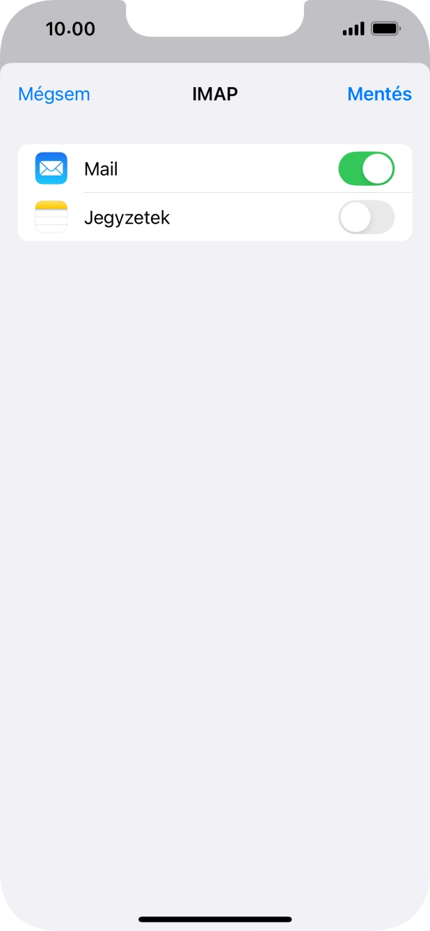 Válaszd a Mentés lehetőséget. Beállította a rendszer az e-mail-fiókodat. Amennyiben további beállításokat kívánsz alkalmazni a bejövő és kimenő szerverhez, az alábbi lépésekkel folytasd.