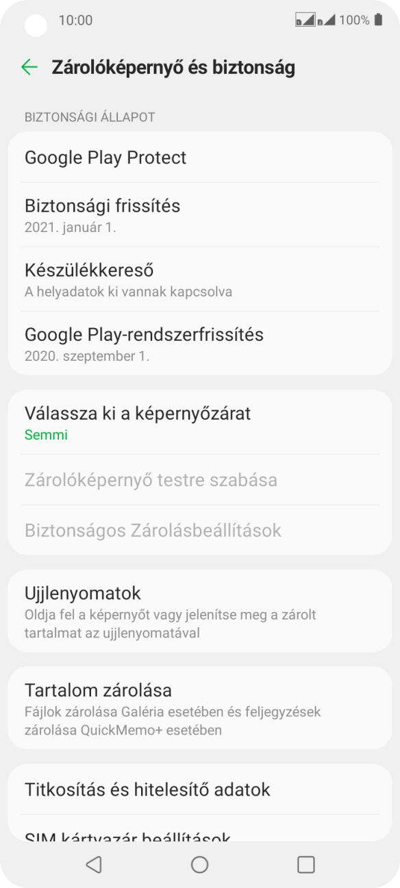 A befejezéshez, és ahhoz, hogy visszatérhess a főképernyőhöz, nyomd meg a főgombot.