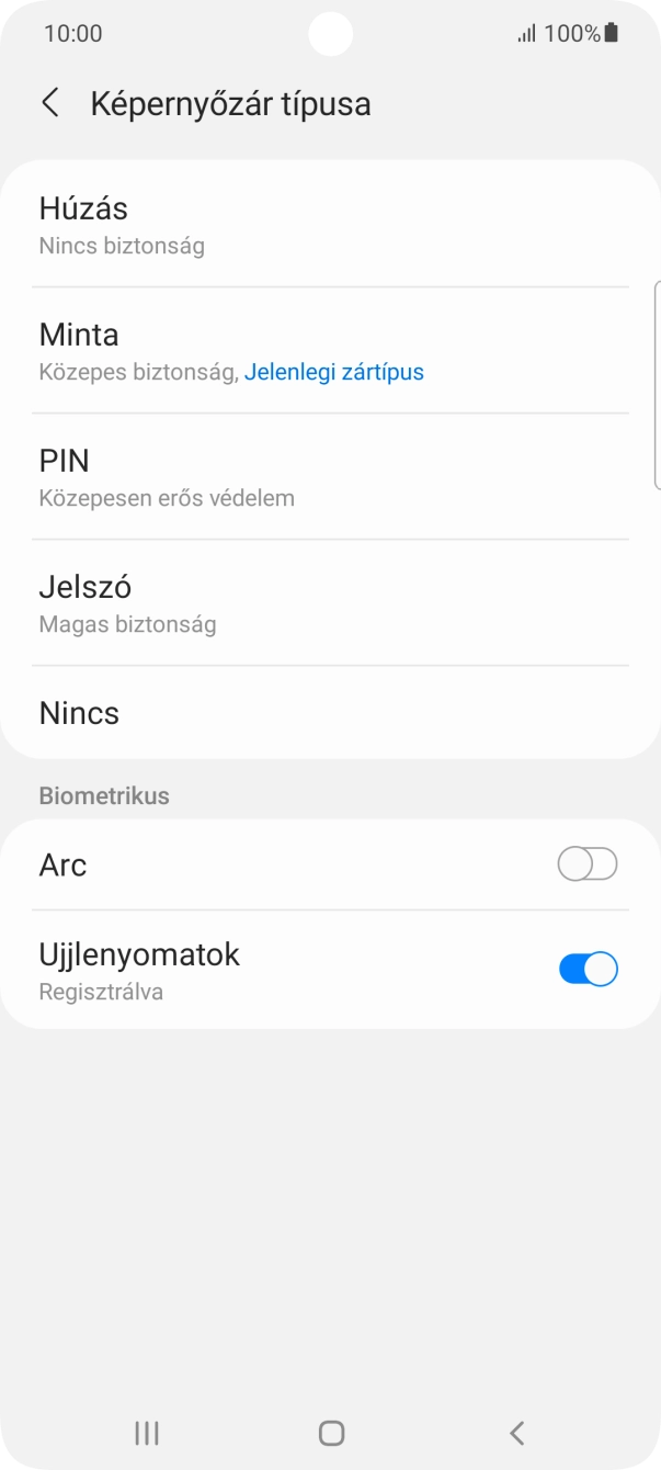 Válaszd a Nincs lehetőséget.