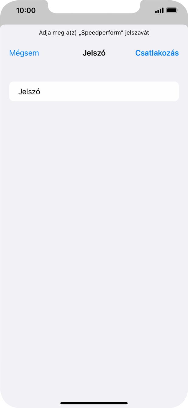 Válaszd a Csatlakozás lehetőséget.