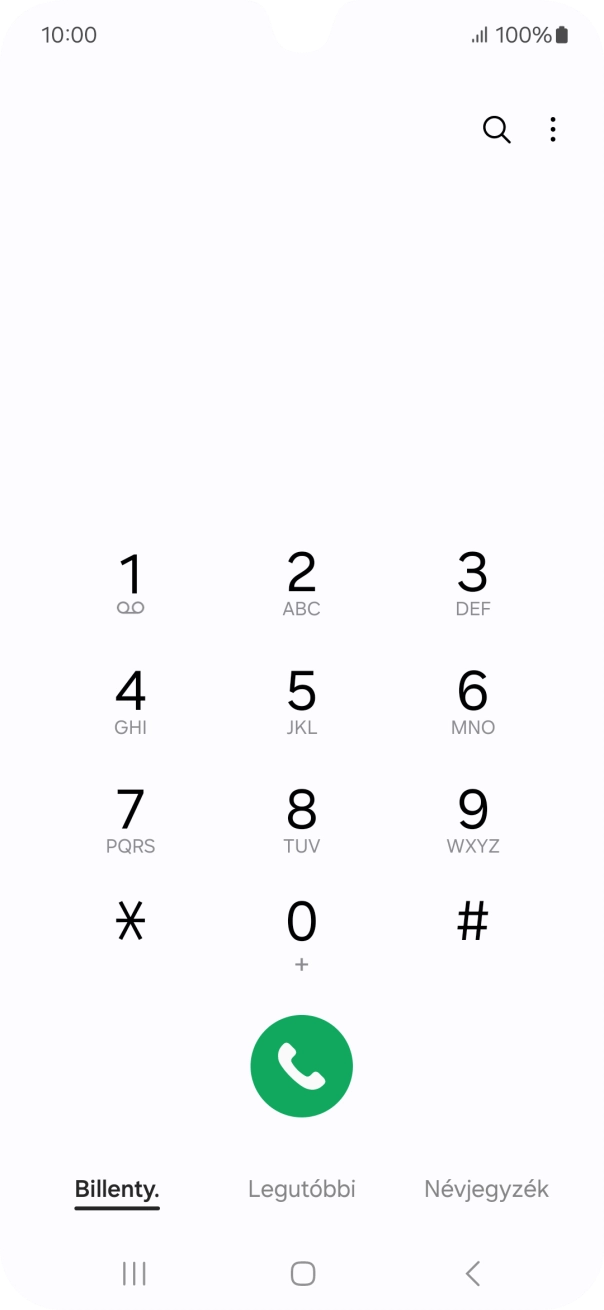 Kattints a menü ikonra.