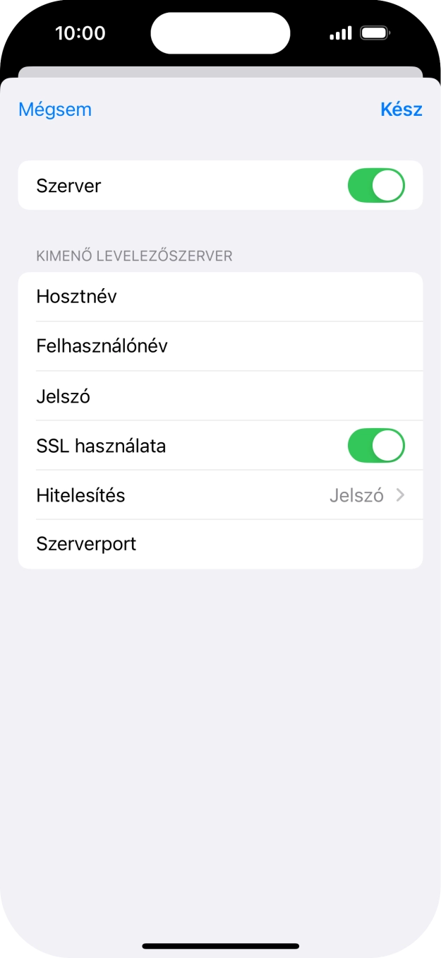 Válaszd a Hitelesítés lehetőséget.