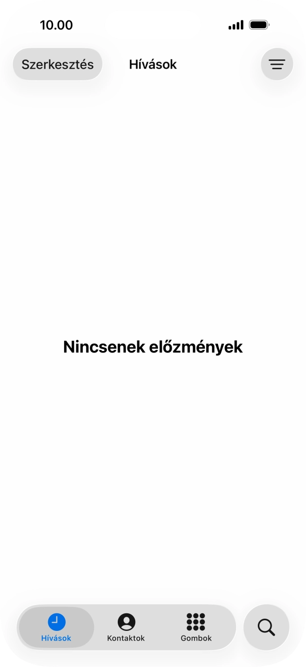 Válaszd a Gombok lehetőséget.