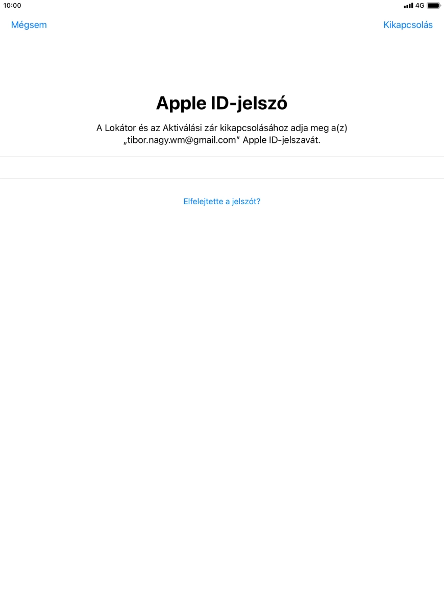 Válaszd a Kikapcsolás lehetőséget. Válaszd a Kikapcsolás lehetőséget.