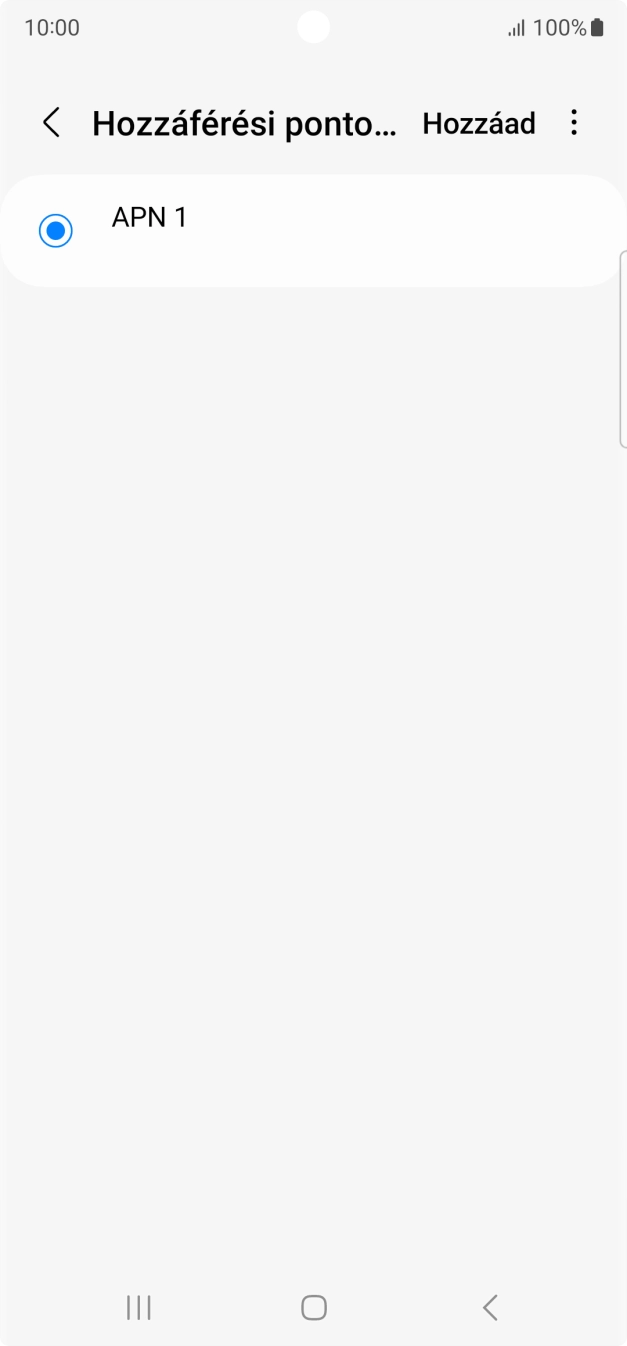 Válaszd a Hozzáad lehetőséget.