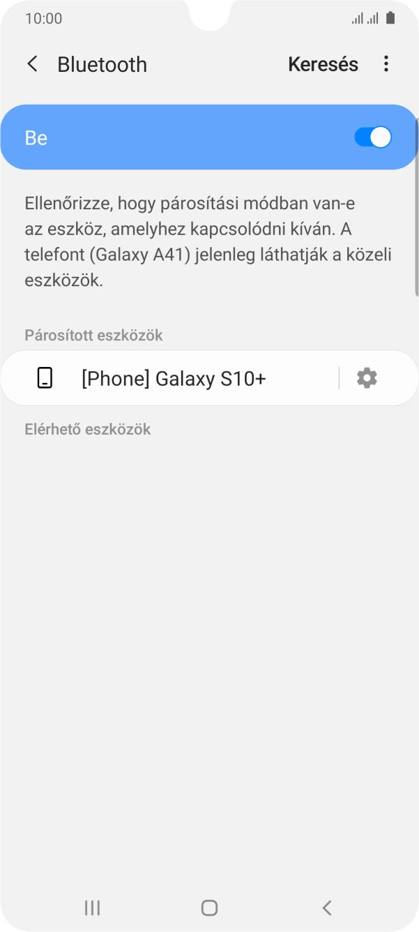 A befejezéshez, és ahhoz, hogy visszatérhess a főképernyőhöz, nyomd meg a főgombot.