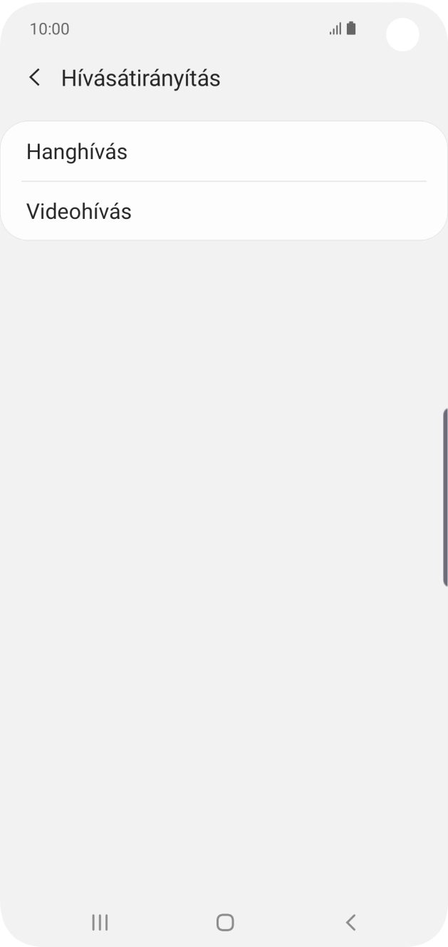 Válaszd a Hanghívás lehetőséget.