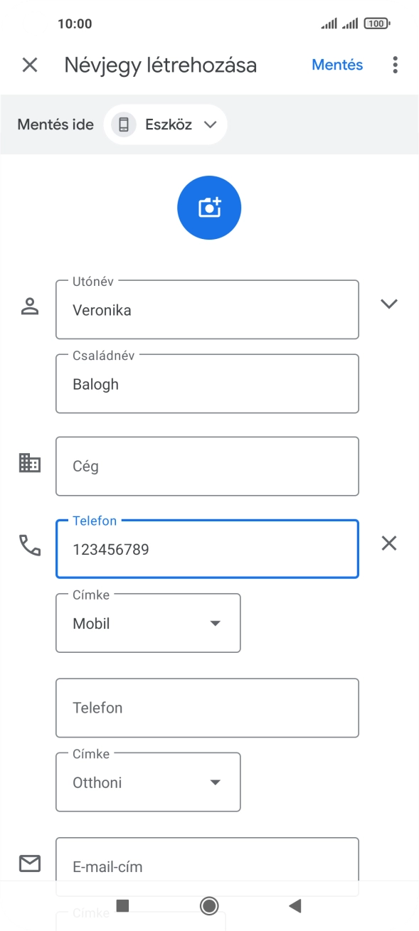 Válaszd a Mentés lehetőséget. Válaszd a Mentés lehetőséget.