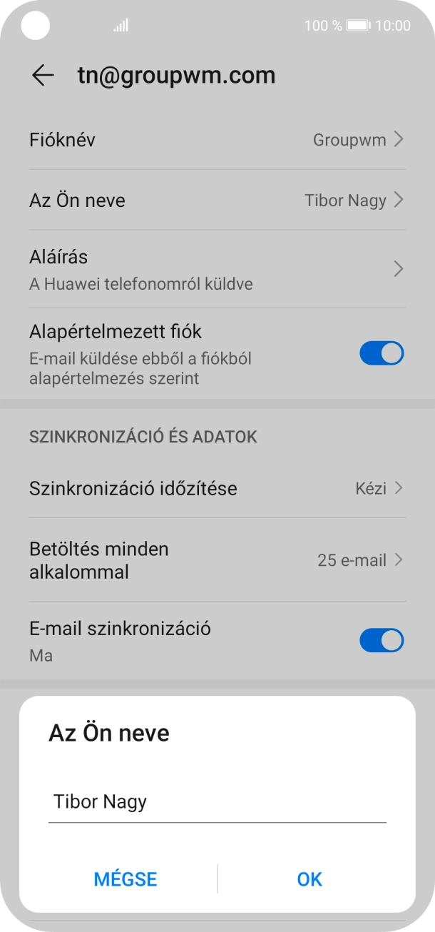 Válaszd az OK lehetőséget.