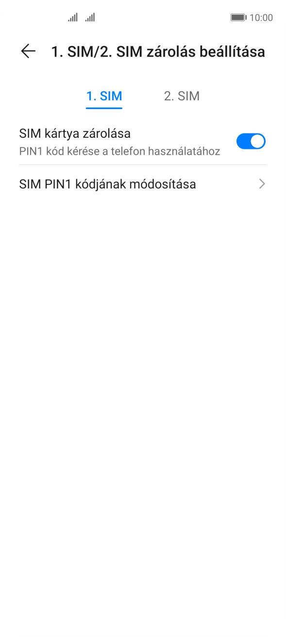 Kattints a kívánt SIM-kártyára.