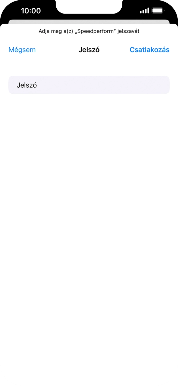 Írd be a Wi-Fi hálózatodhoz tartózó jelszót, és válaszd a Csatlakozás lehetőséget.