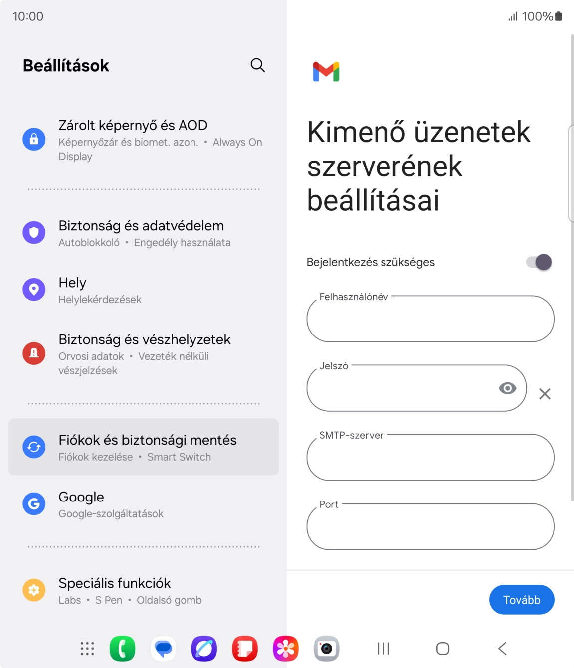 Kattints a „Bejelentkezés szükséges” melletti csúszkára a funkció bekapcsolásához.