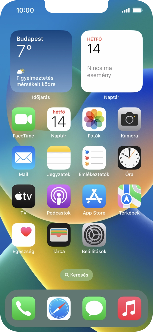 Válaszd a Beállítások lehetőséget. Válaszd a Beállítások lehetőséget.