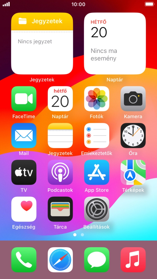 Válaszd a Beállítások lehetőséget. Válaszd a Beállítások lehetőséget.