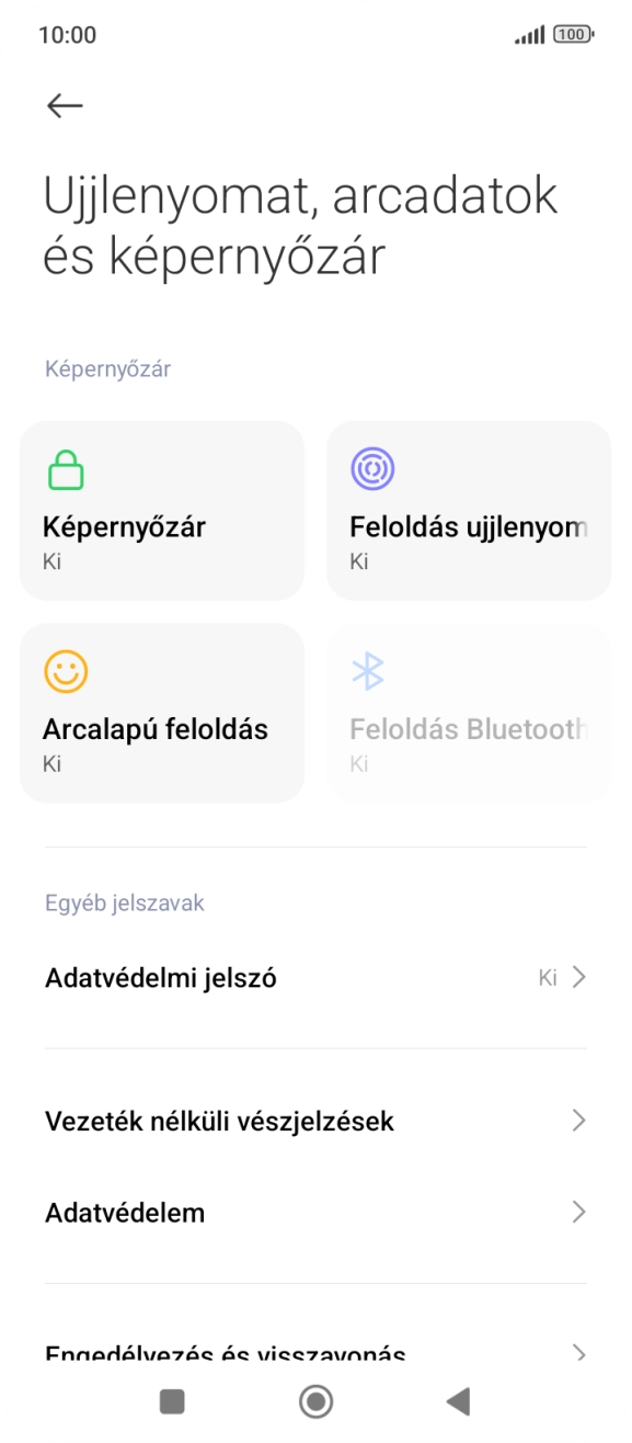 Válaszd a Feloldás ujjlenyomattal lehetőséget. Válaszd a Feloldás ujjlenyomattal lehetőséget.