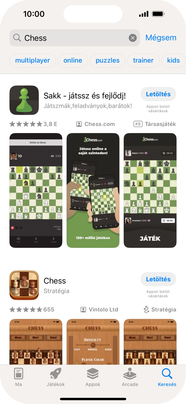 Kattints a kívánt alkalmazásra.