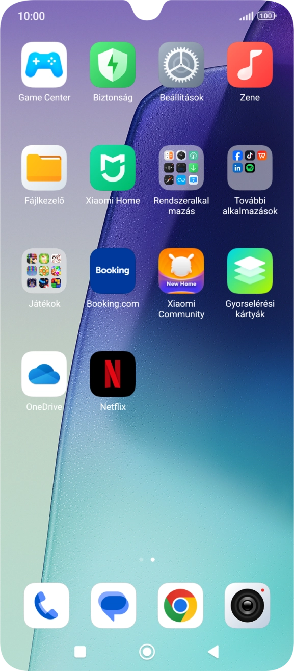Válaszd a Beállítások lehetőséget. Válaszd a Beállítások lehetőséget.