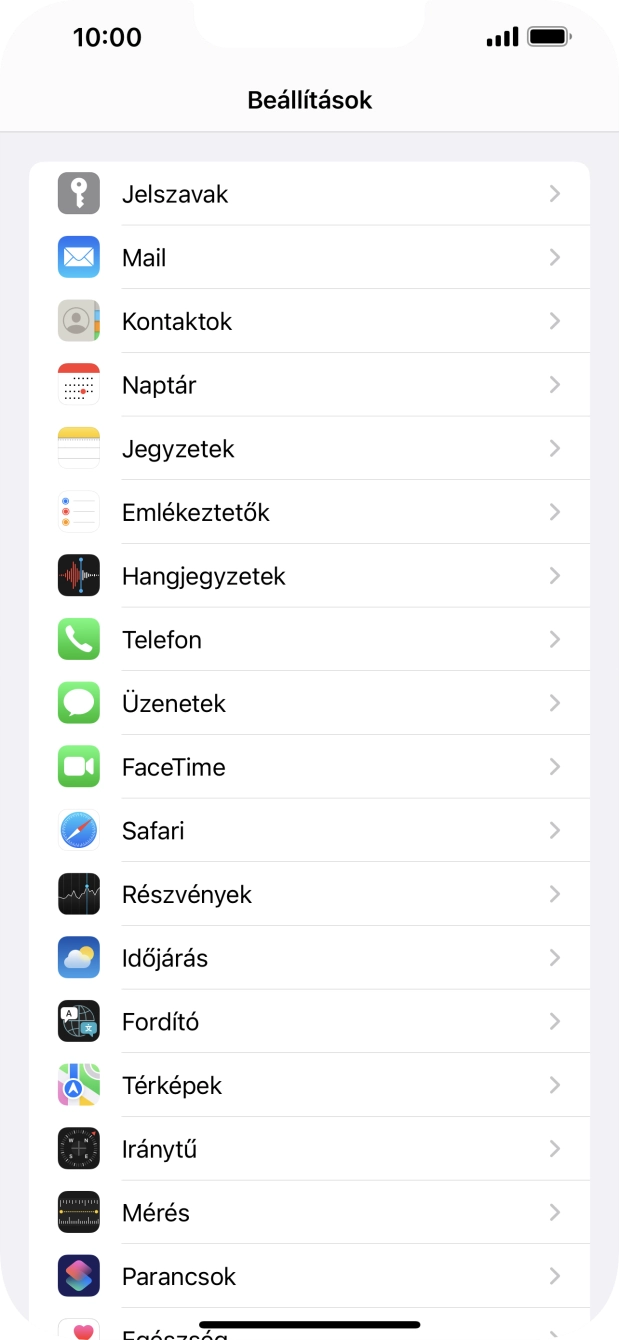 Válaszd a Telefon lehetőséget.