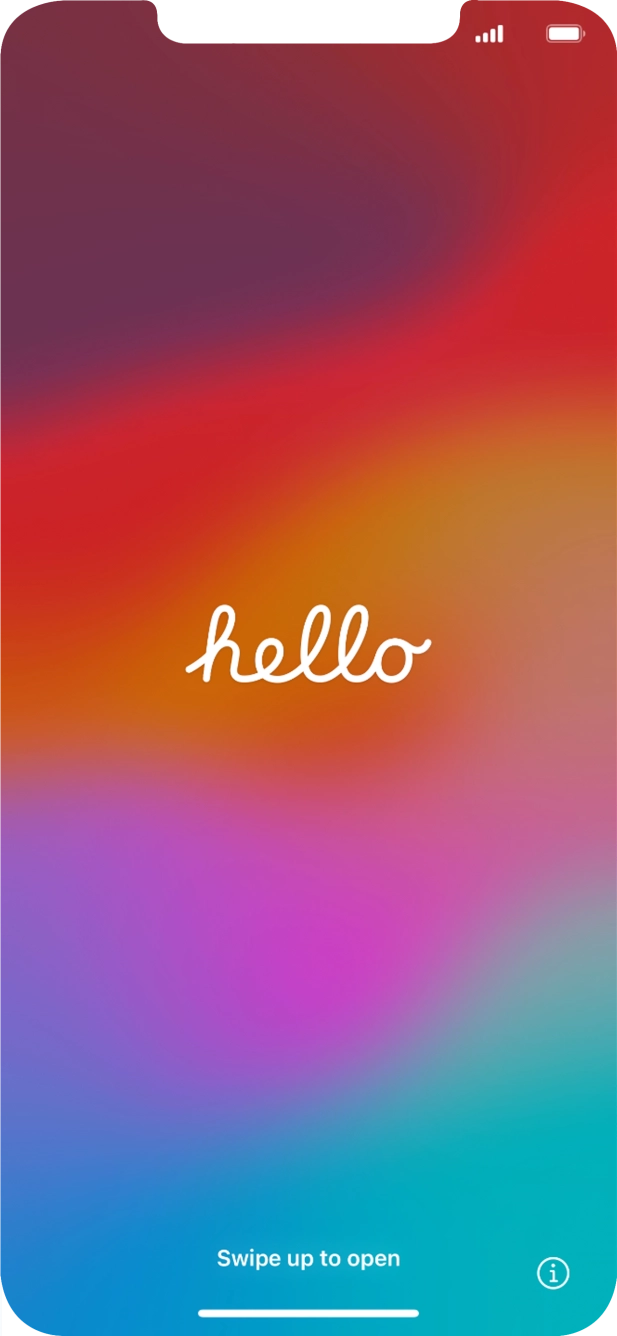 Húzd az ujjad felfelé a kijelző aljáról. Húzd az ujjad felfelé a kijelző aljáról.