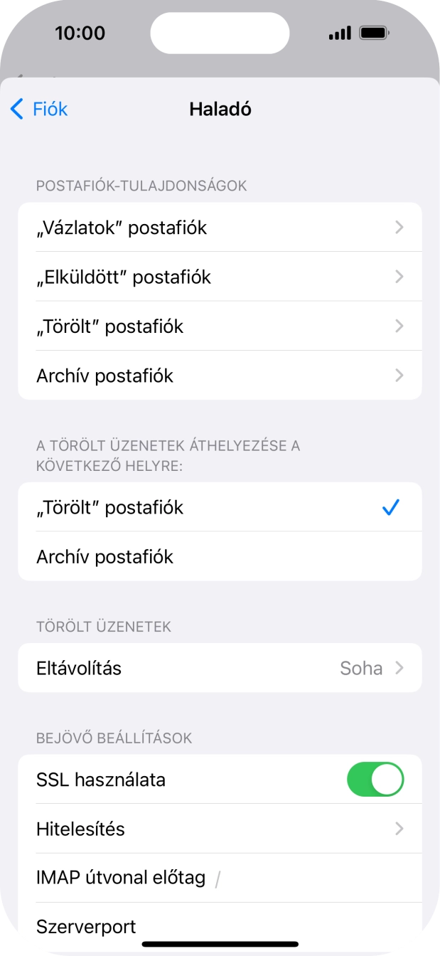 Válaszd a Hitelesítés lehetőséget.