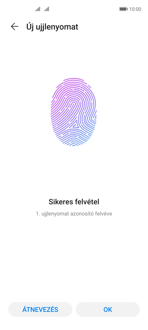 Válaszd az OK lehetőséget.