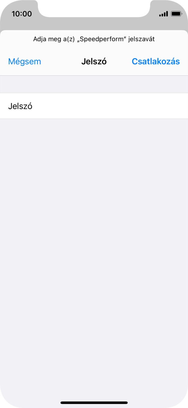Válaszd a Csatlakozás lehetőséget. Válaszd a Csatlakozás lehetőséget.