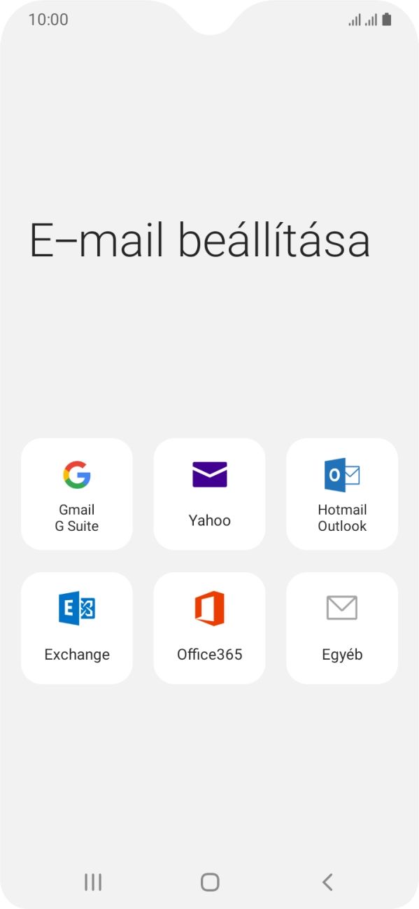 Válaszd az Egyéb lehetőséget.
