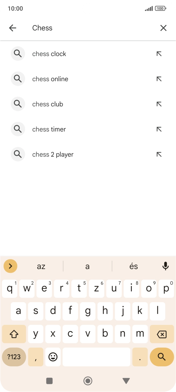 Írd be a keresett alkalmazás nevét vagy kategóriáját, és kattints a keresés ikonra. Írd be a keresett alkalmazás nevét vagy kategóriáját, és kattints a keresés ikonra.