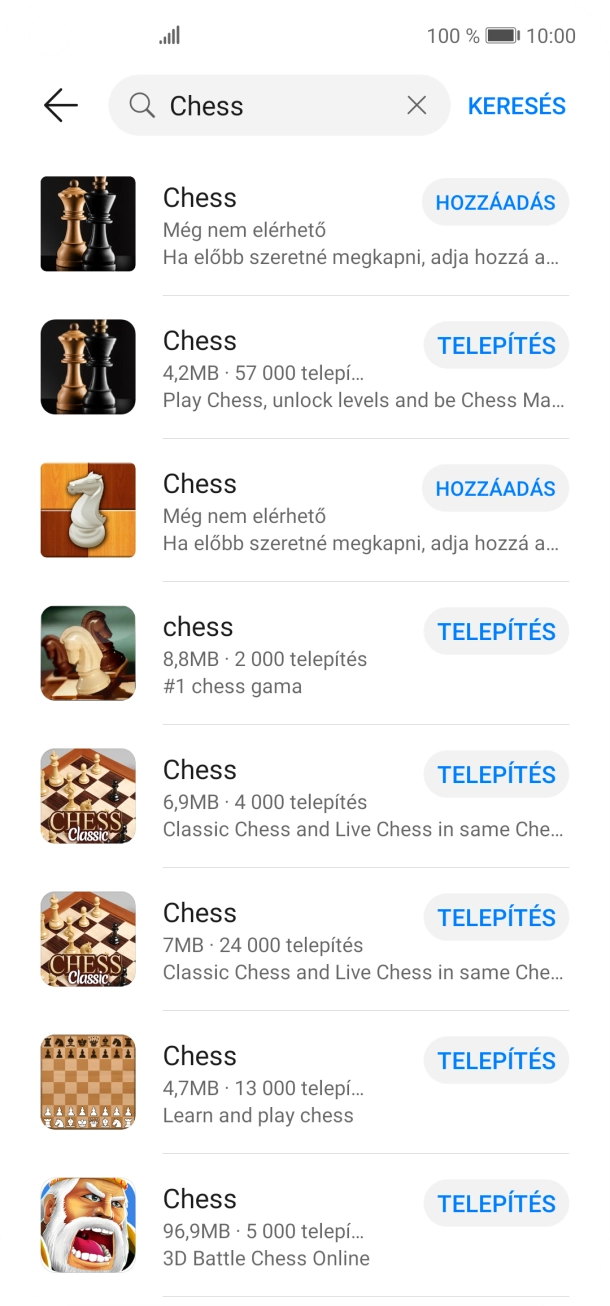 Kattints a kívánt alkalmazásra.