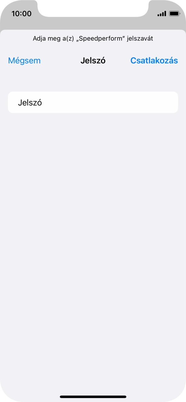 Válaszd a Csatlakozás lehetőséget. Válaszd a Csatlakozás lehetőséget.