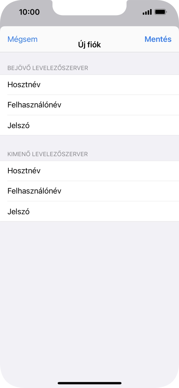 Válaszd a Mentés lehetőséget. Beállította a rendszer az e-mail-fiókodat. Amennyiben további beállításokat kívánsz alkalmazni a bejövő és kimenő szerverhez, az alábbi lépésekkel folytasd.