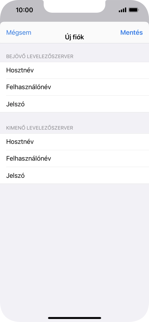 Válaszd a Mentés lehetőséget. Beállította a rendszer az e-mail-fiókodat. Amennyiben további beállításokat kívánsz alkalmazni a bejövő és kimenő szerverhez, az alábbi lépésekkel folytasd.