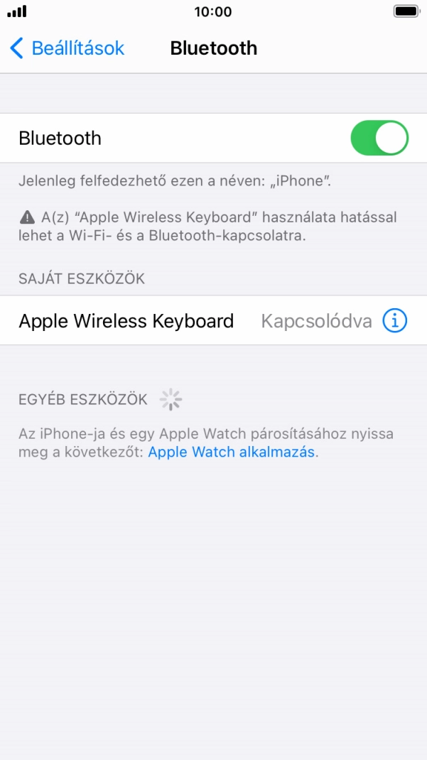 A befejezéshez, és ahhoz, hogy visszatérhess a főképernyőhöz, nyomd meg a főgombot.