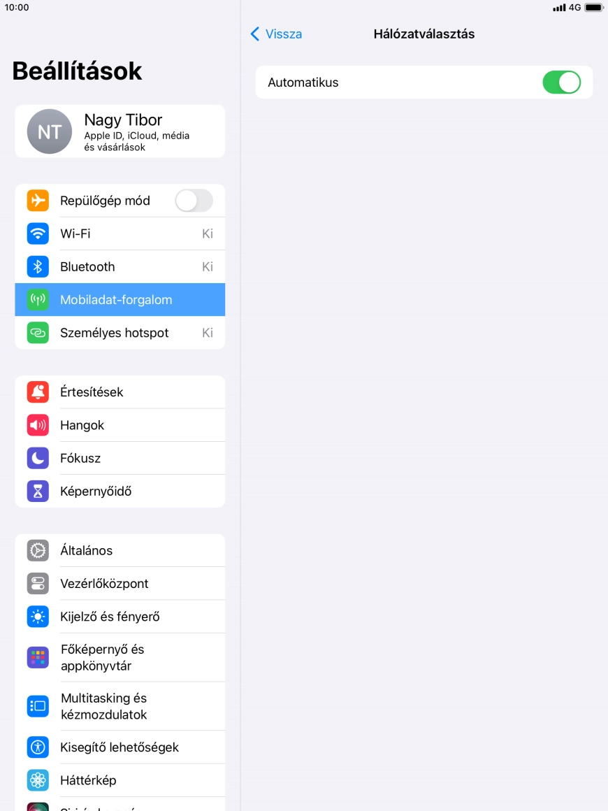 Kattints az „Automatikus” melletti csúszkára a funkció automatikus választásának be- vagy kikapcsolásához. Kattints az „Automatikus” melletti csúszkára a funkció automatikus választásának be- vagy kikapcsolásához.