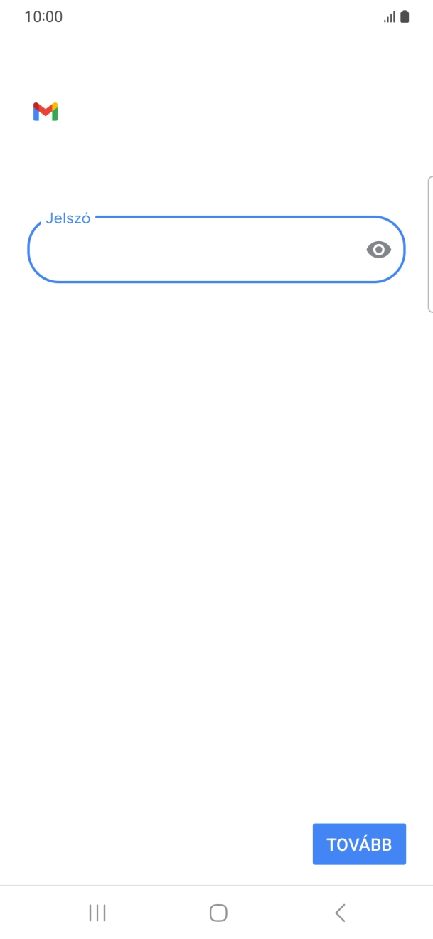 Válaszd a TOVÁBB lehetőséget.