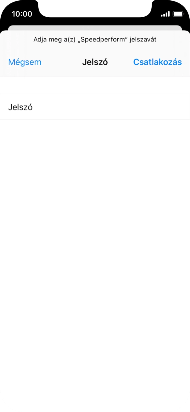 Írd be a Wi-Fi hálózatodhoz tartózó jelszót, és válaszd a Csatlakozás lehetőséget.